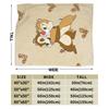 Chips 'n' Dales Flannel Blankets Winter Cartoon Squirrel Warm Soft Bedding Throws for Child Home Decor Bedspread Sofa Bed Cover
