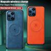 Wireless Charging Magnetic Magsafe Phone Case for Oppo Find X6 X5 X3 Pro Premium Leather Shockproof Armor Full Lens Protect Case