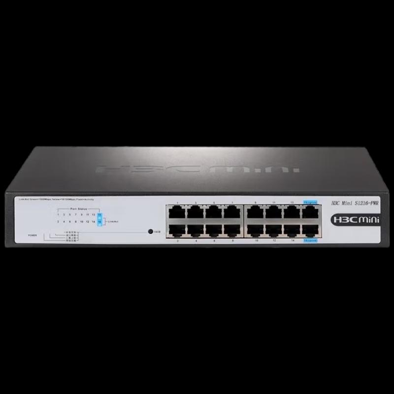 H3C S1216-PWR 16-Port Gigabit POE Rack-Mount Switch
