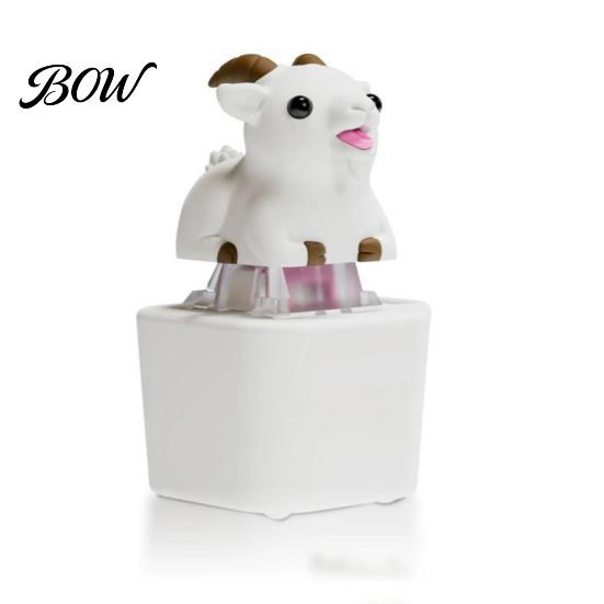 Rechargeable Goat Stress Reliever 1/2Pcs Keyboard Fidget Toy with Sound, Sheep Finger Clicker Sensory Tactile Feedback Toy, Animal Push Button