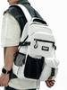 New Large Capacity Backpack for Men's High School Travel Backpack Trendy Japanese Solid Color College Student School Bags Versat