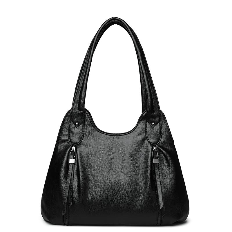 Women's Bag Large Capacity Portable Tote Bag Commuter PU Shoulder Crossbody Bag