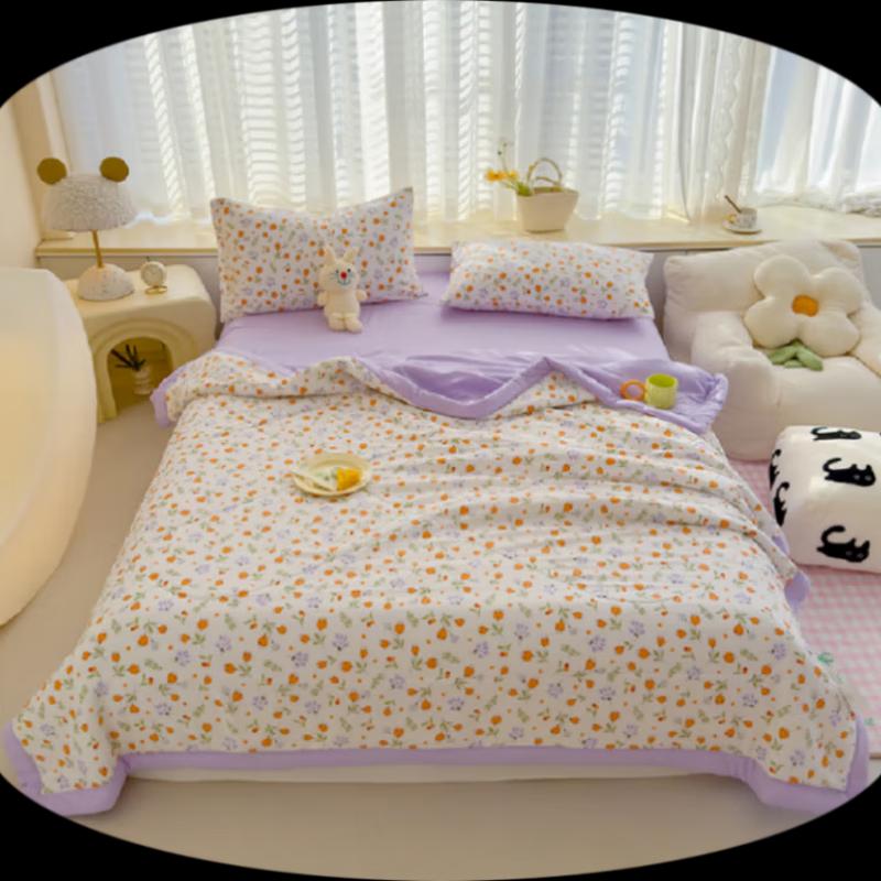 

Grace Washed Cotton All-Season Quilt with Corn Fiber Filling