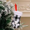Christmas Cute for Cat Paw Plaid Tree Stocking Family Gather Party Decor