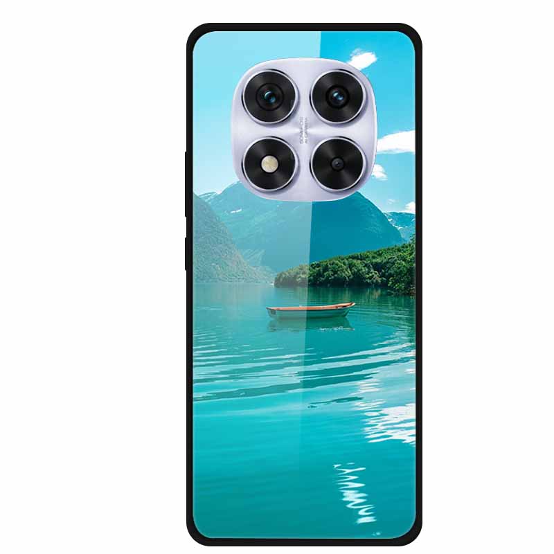 Tempered Glass Case For Redmi Note 14 Pro Coque 14Pro Flowers Phone Cases For Xiaomi Redmi Note14 Pro Hard Back Cover Case Funda