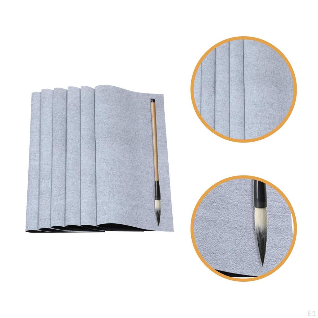 6Pcs Water Drawing Writing Cloth Mat Portable Education Handwriting Chinese