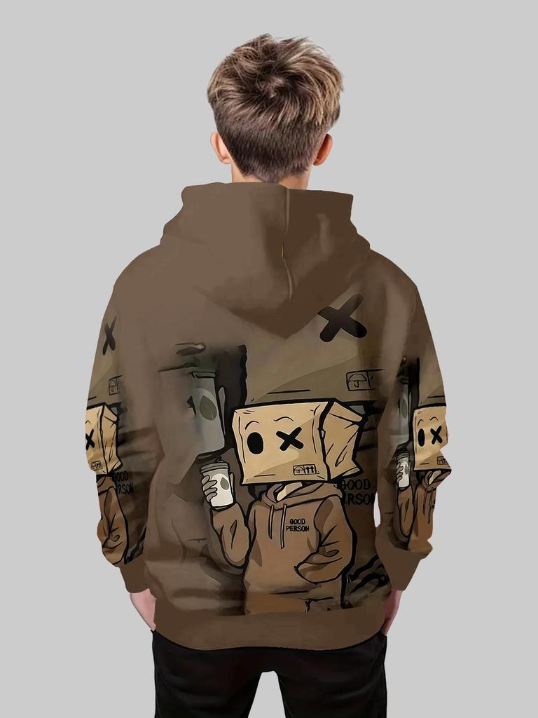 Nueva sudadera de anime, ropa infantil de dibujos animados 3D para niños y niñas, ropa de otoño de manga larga, adecuada para niños de 5 a 14 años