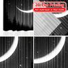 2D FLAT PRINTING 2pcs Curtains (Without Rod) Night Sky with Moon Modern Fashionable Curtainments During the April Fools Is Day
