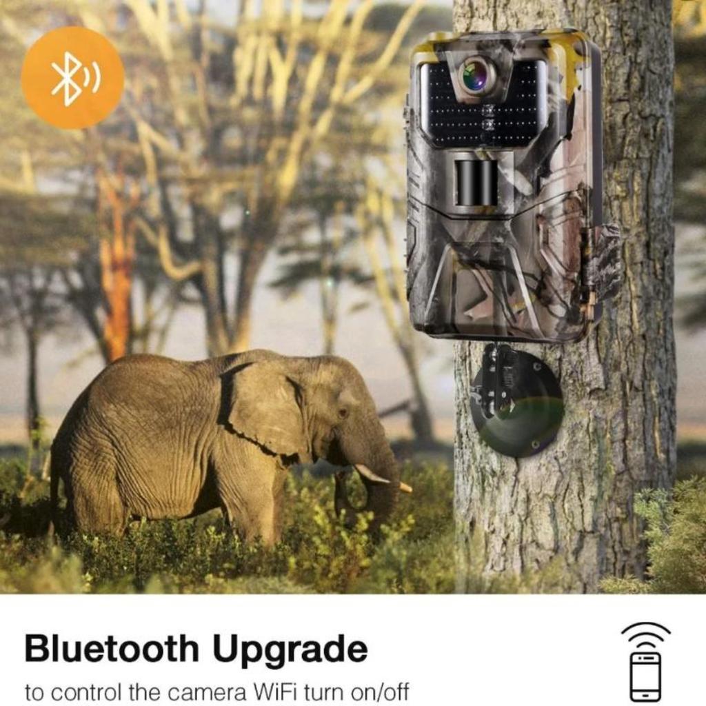 Zewnętrzna kamera leśna 36MP 2.7k Zasięg detekcji 120° Wodoodporność IP66 Niewidoczny noktowizor Monitorowanie dzikiej przyrody Pułapka Kamera myśliwska
