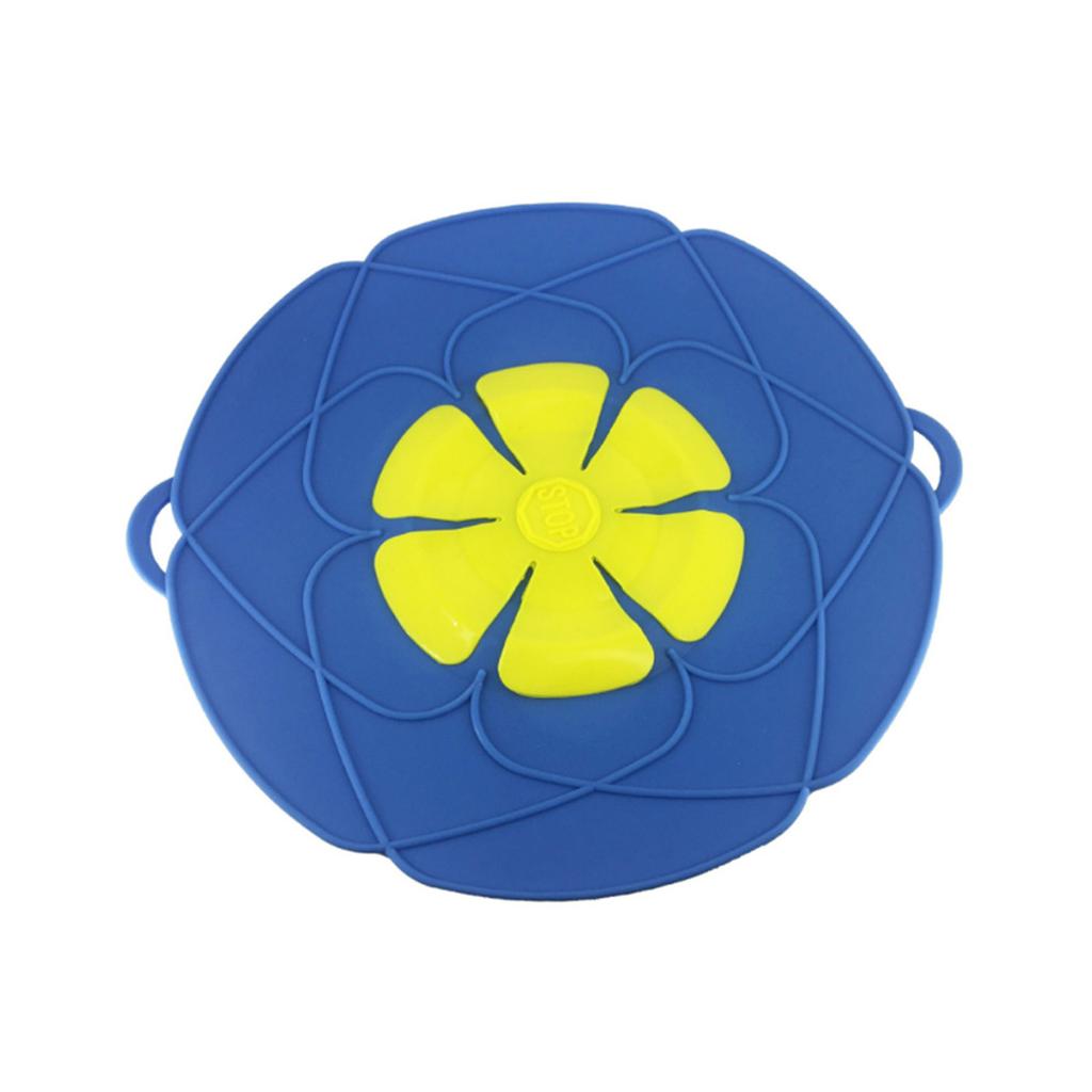 26CM Silicone High Temperature Resistant Splashproof Boiling Stop Flower Shaped Overflow Cover Kitchen Household Antiflutter Pot
