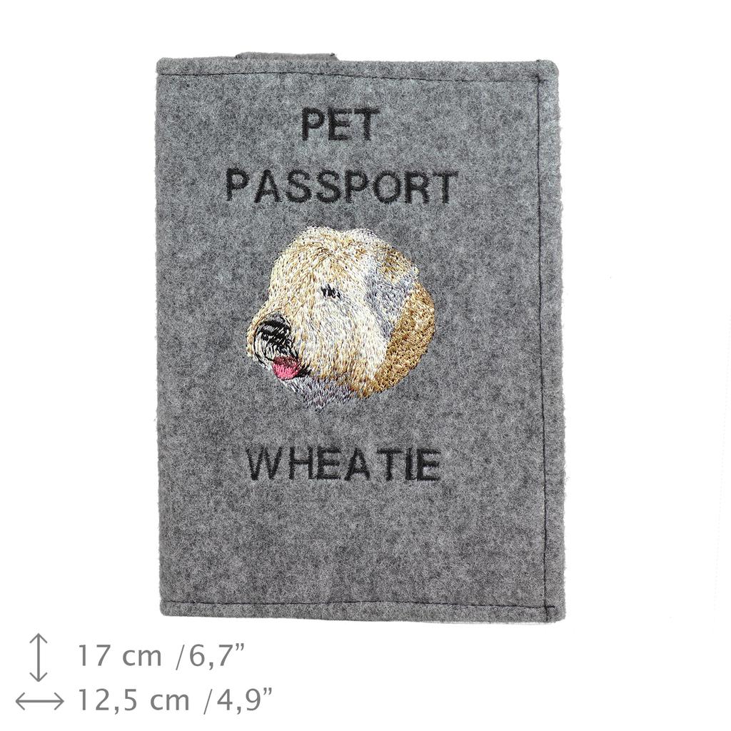 Irish Soft Coated Wheaten Terrier - Hundepasshülle, Dokumentenhülle, Geschenk für den Reisenden von der Marke Art-Dog