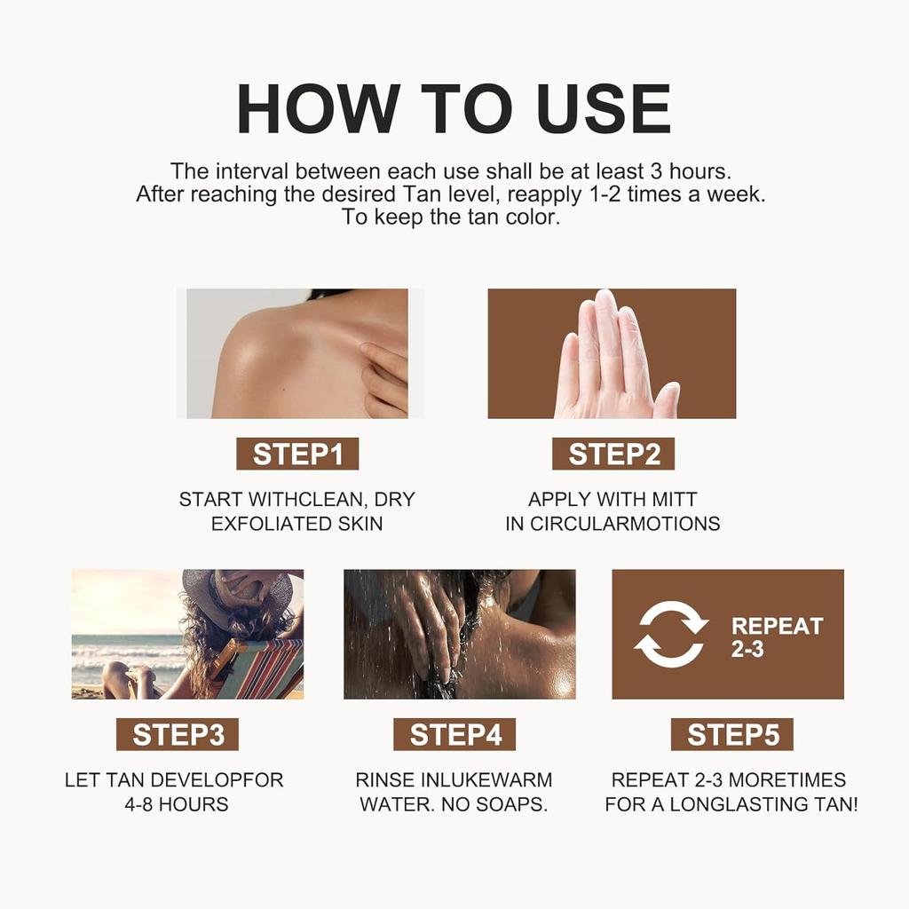 Balsam Samoopalający Samoopalacz Nieskazitelny Balsam Samoopalający Sztuczna Opalenizna Samoopalacz Bez Słońca Do Twarzy I Ciała Nie Zatyka Porów