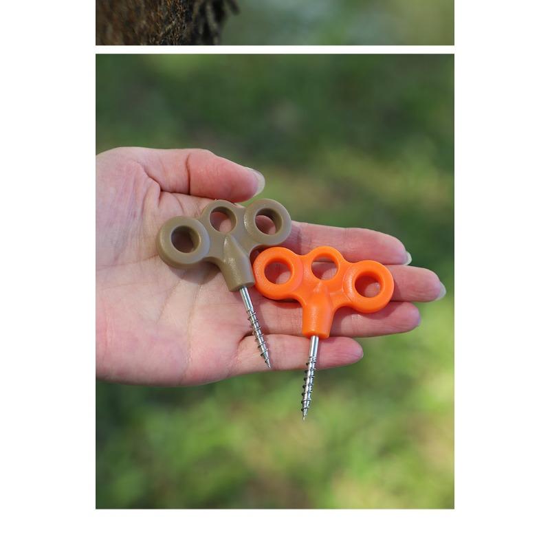 Stainless Steel Glow In Dark Camping Tent Fixing Pegs Outdoor Deck Nails