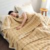 Solid Thickened Bubble Velvet Blanket Super Soft Cozy Flannel Sofa Cover Blanket Single Double Office Nap Air Conditioning Shawl