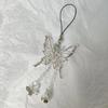 Bell Silver Butterfly Phone Chain Butterfly Mobile Keychain Lanyard  Women Girls