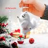Cute White Pomeranian Dog Running Dancing 2D Acrylic Pendant Car Rearview Mirror Backpack Pet Accessory Dog Lover Gifts