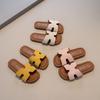 Korean-style Girls' Slippers, Summer Children's Open-toe Versatile Outdoor H-shaped Sandals, Casual Baby Girls' Beach Shoes