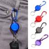 1PC Retractable Pull Keychain Badge Reel ID Lanyard Name Tag Card Holder Reels Recoil Belt Key Ring Chain Clips