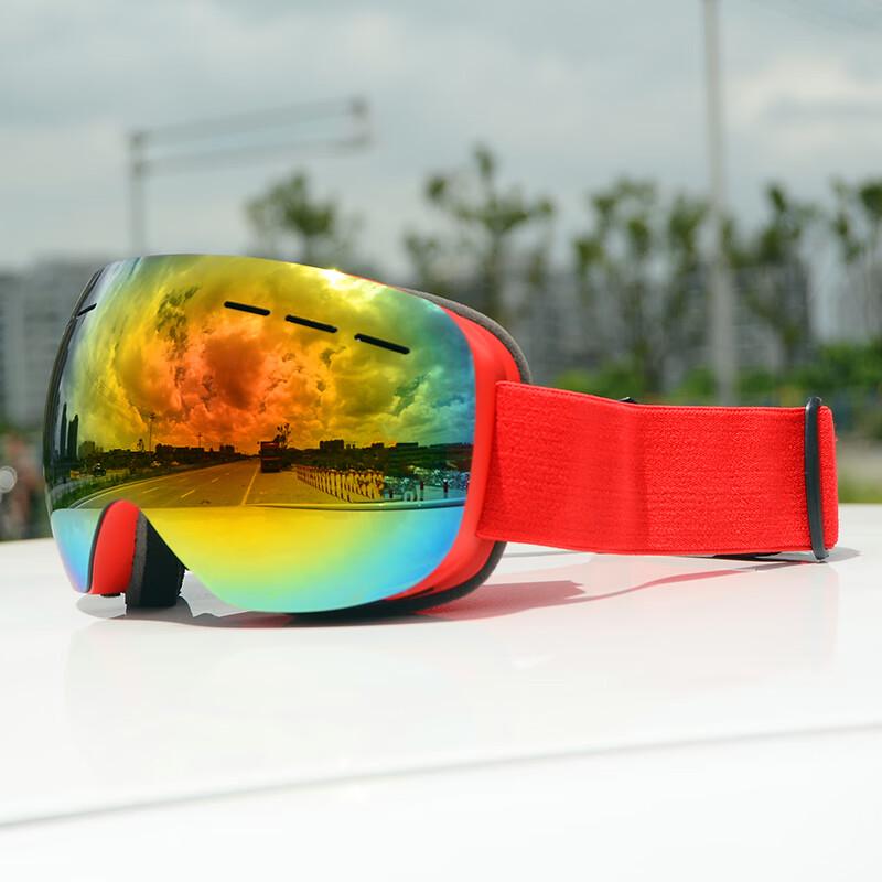 Lanxun Adult Spherical Anti-Fog Ski Goggles
