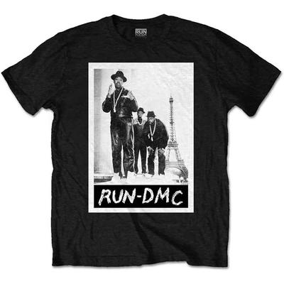 Rockoff Trade Men's's Run DMC Paris Photo T - Shirt Black Large