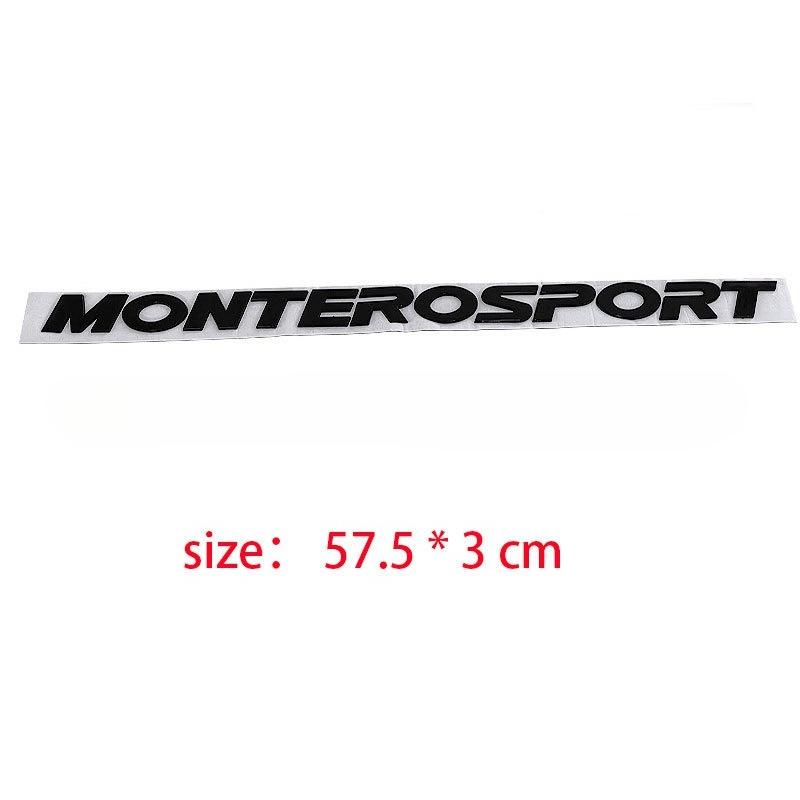 

MONTERO SPORT logo hood badge label car stickers for Mitsubishi Montero 3D logo front head rear trunk refit decals accessories