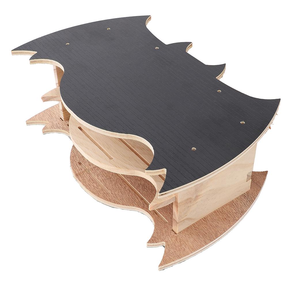 Budka pro netopýry Ručně vyráběná dřevěná Odolná proti povětrnostním vlivům Snadná instalace Ve tvaru netopýra Netopýří budka pro venkovní použití v zimě