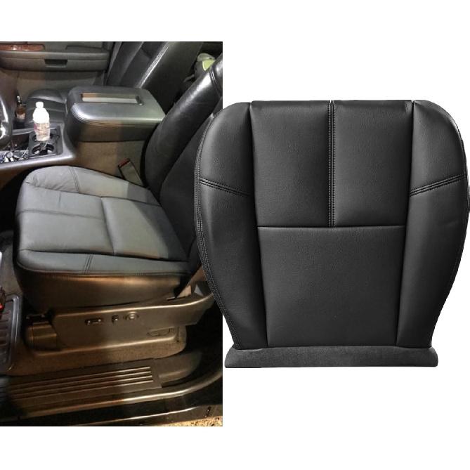 SecosAutoparts Spodní černý kožený potah sedadla řidiče nebo spolujezdce, kompatibilní s Chevy Silverado Avalanche Tahoe Suburban GMC Sierra Yukon