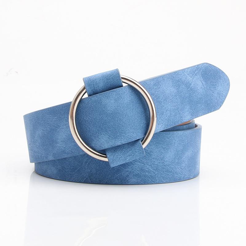 Innovative Needle-free Ring Buckle Women's Belt Student Jeans Belt