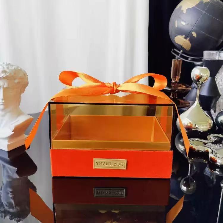Прозора Прямокутна Подарункова Коробка для Весіль, Днів Народження, Помади, Парфумерії, Цукерок та Сувенірів