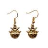 Gothic Spider Charm Dangle Earrings Halloween Horror Arachnid Drop Earrings Dark Punk Goth Jewelry