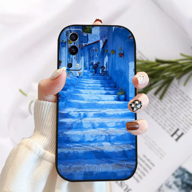 For Vivo Y72 Y52 5G Case Cover Stylish Painted Silicone Soft TPU Phone Protective Shell For Vivo Y 72 52 5G Shockproof Bumper