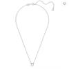 Used Single Diamond Necklace Silver Color