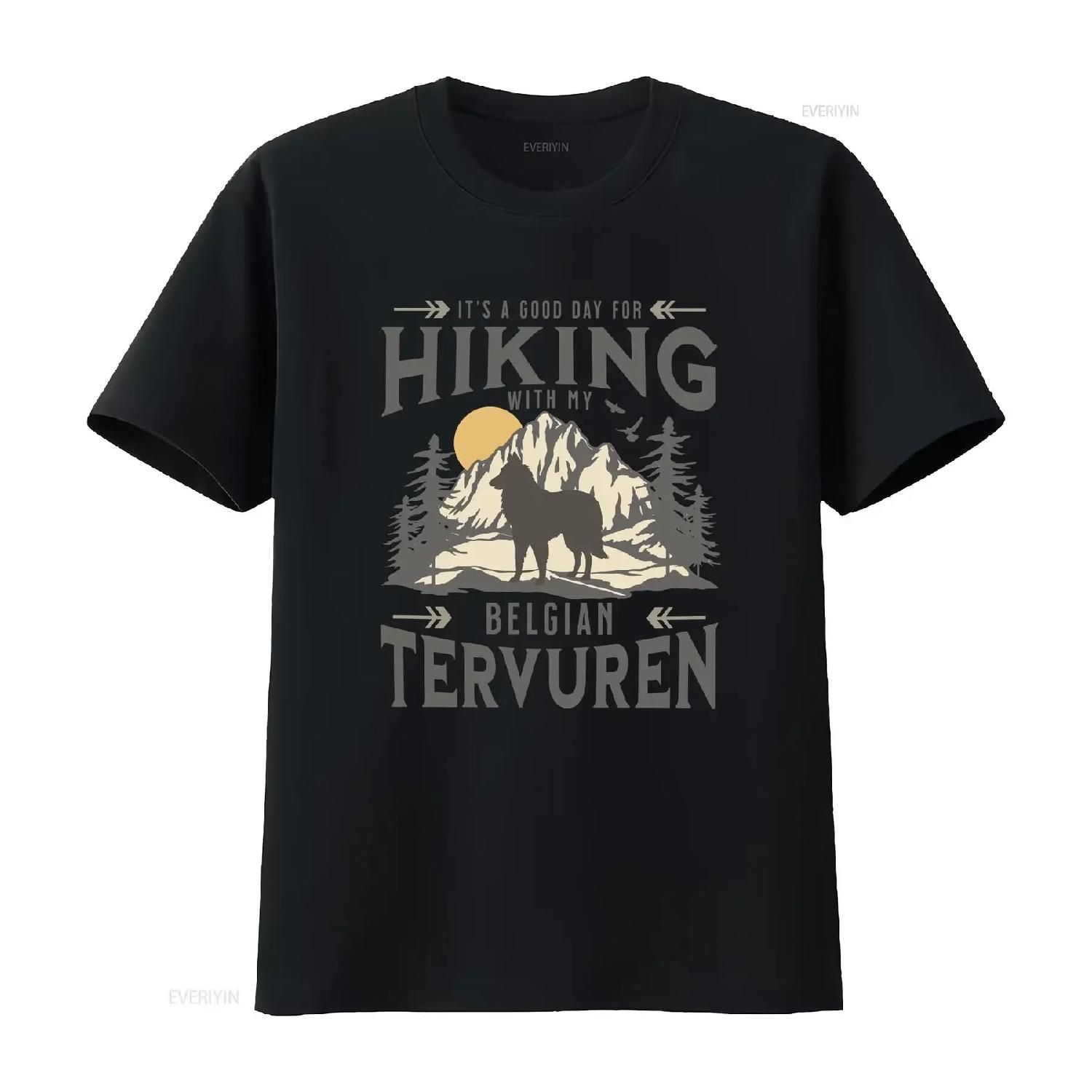 Belgian Tervuren T Shirt Vintage Style Dog Hiking For Mom Dad Outdoorsy Lover Owner vintage Washed graphic homme S