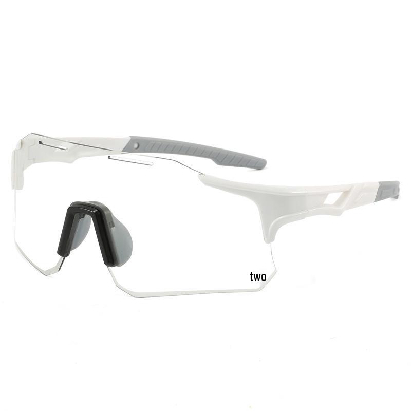 Winddichte bunte rahmenlose photochrome Radsport-Sonnenbrille für Tag- und Nachtgebrauch
