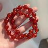 Xu Yan Style Natural Red Agate Multi-strand Versatile DIY Beaded Bracelet