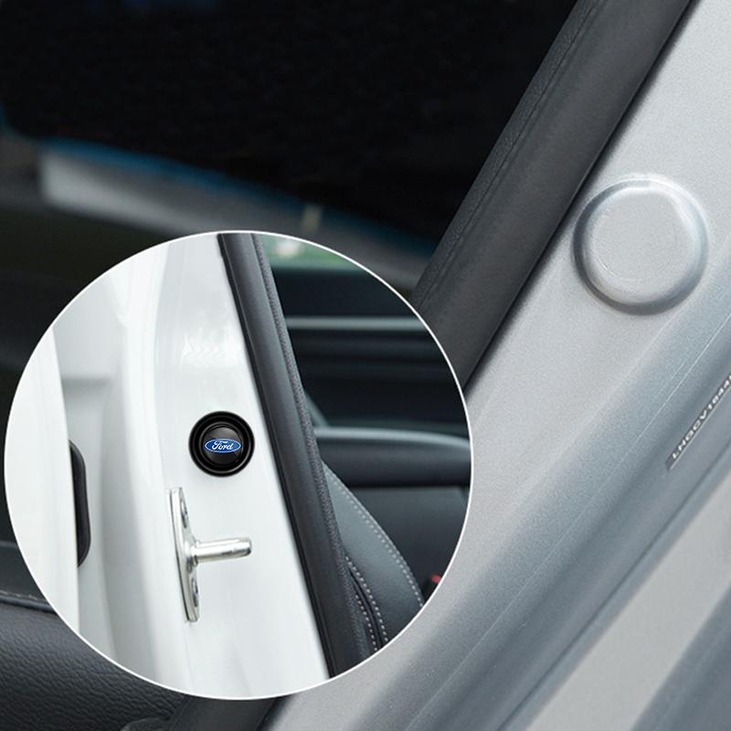 Car Door Trunk Shock Absorbing Anti-Noise Sticker For Ford Focus Fiesta Puma Ranger Kuga MK7 MAX F150 CVW1