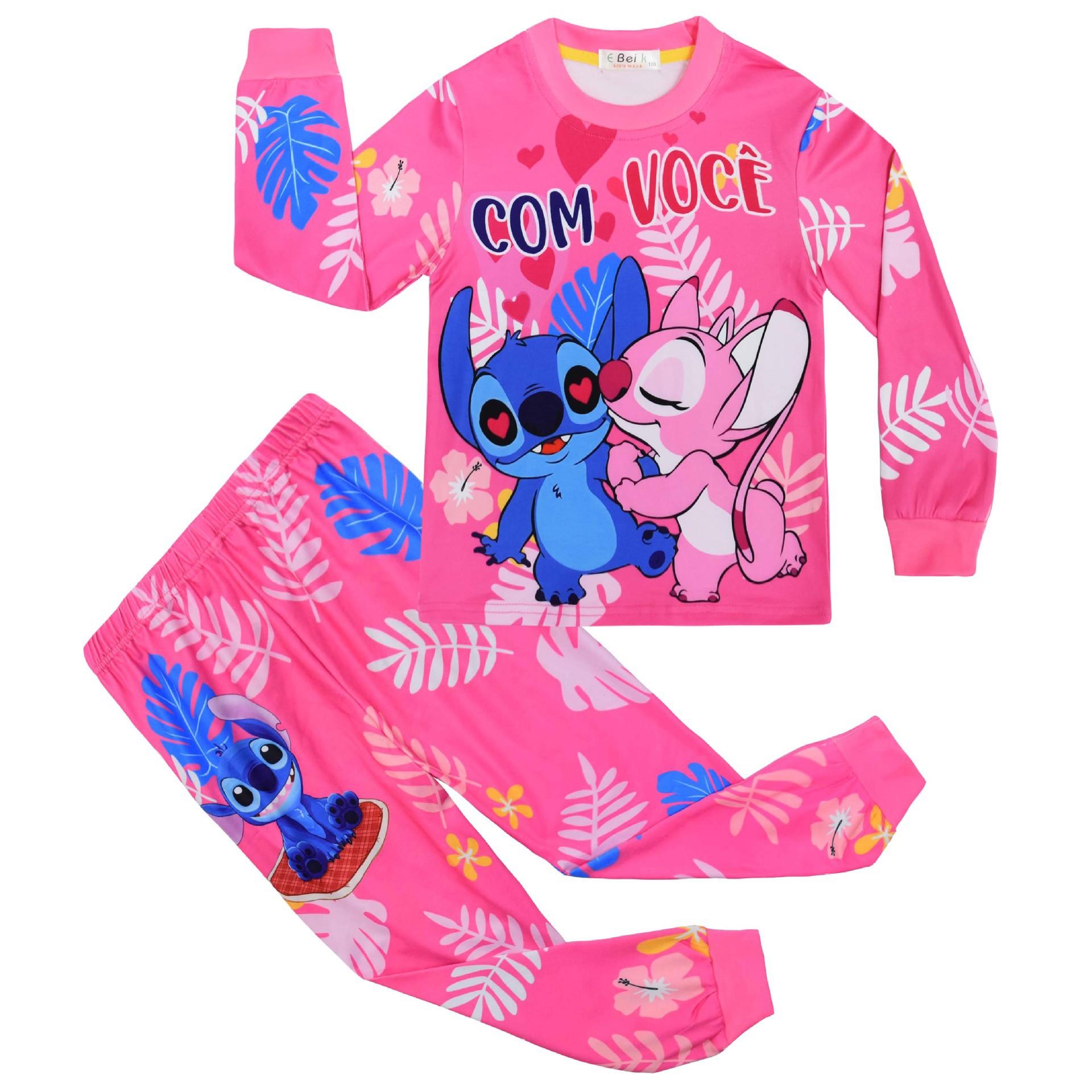 

Long-Sleeved Spring, Cartoon Digital Printing, Middle-Aged And Older Children S Daily Loungewear Long-Sleeved Set 8013 110
