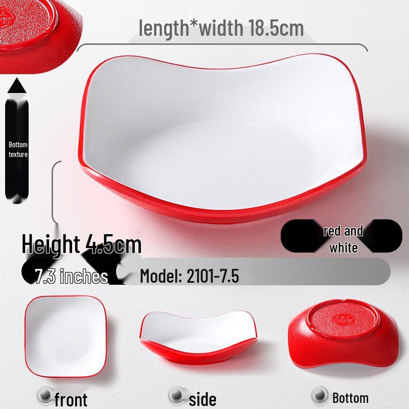 Melamine KTV Restaurant Snack & Dipping Plate - Creative Cold Dish, Imitation Porcelain