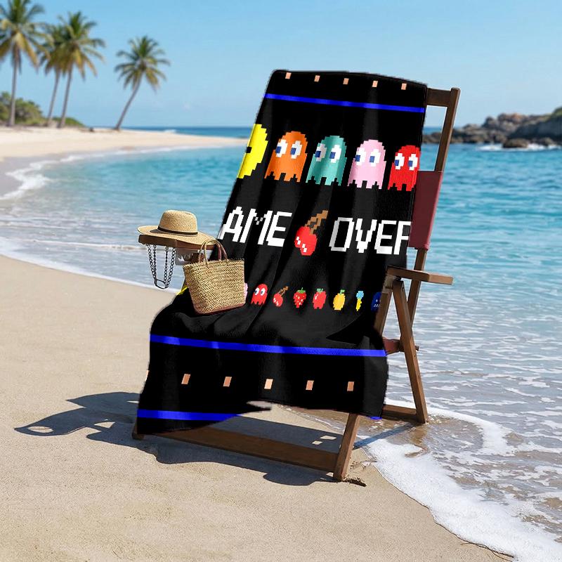 Pixel Game Fashion Beach Towel: Ideal for Summer Adventures Soft, absorbent and quick drying suitable for swimming and bathing