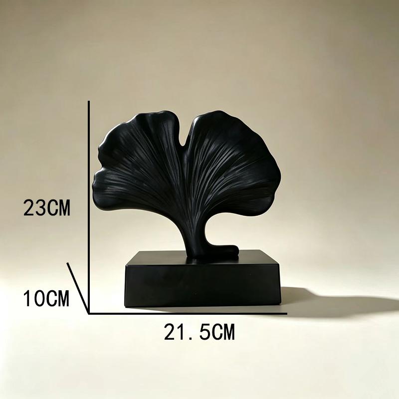 Handmade Pop Art Resin Ginkgo Leaf Ornament Chinese Style Living Room & Hotel Decoration