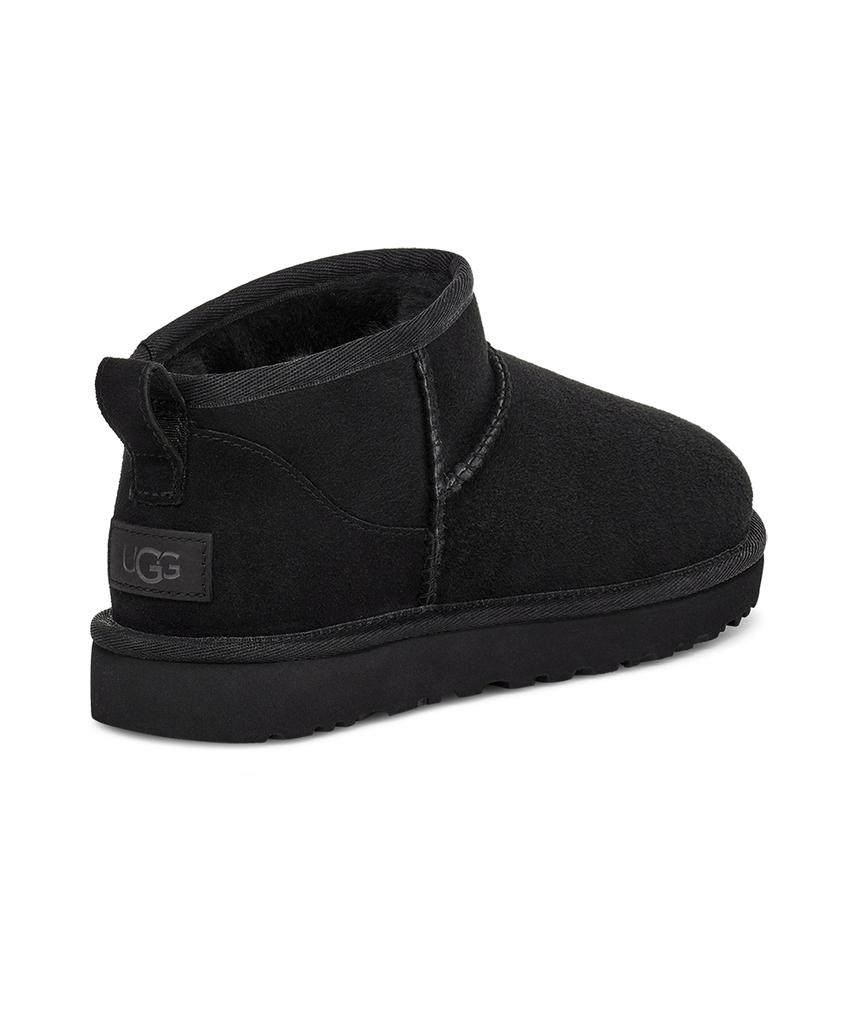 Ugg [Women] Overlock Stitch Ultra Mini Boots (Classic Ultra Mini) - Black / 1116109-Blk