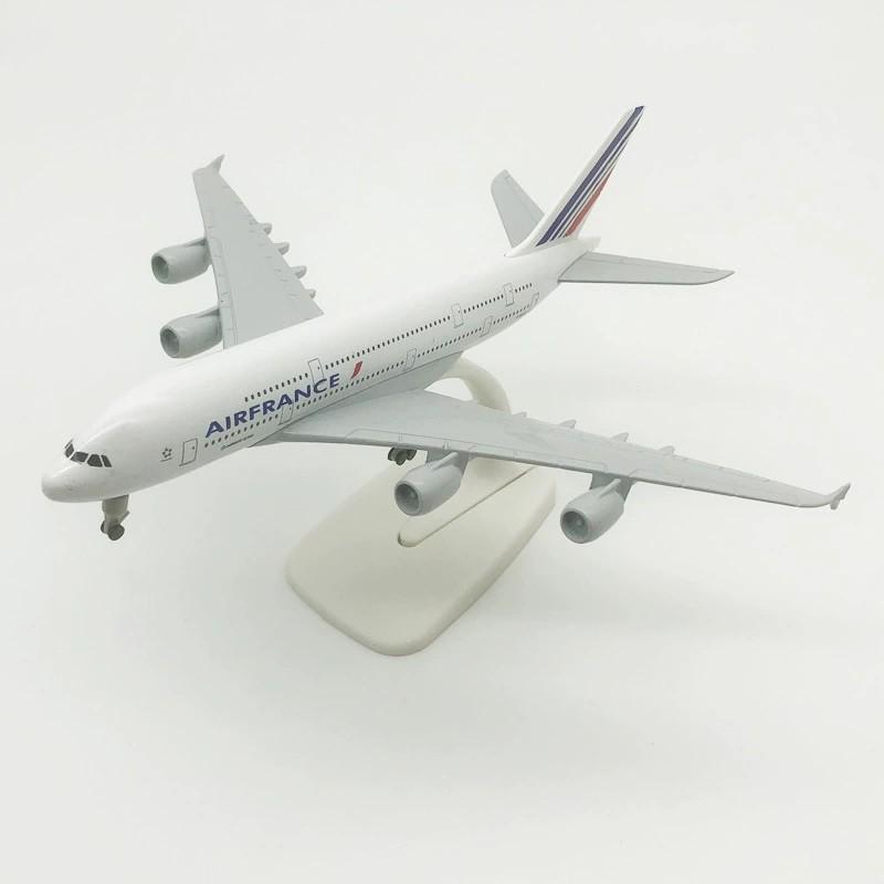 Air France A380 Airways Model Alloy Airplane 20cm scale aircraft With Airplanes Stand For Collections Hobby Gift