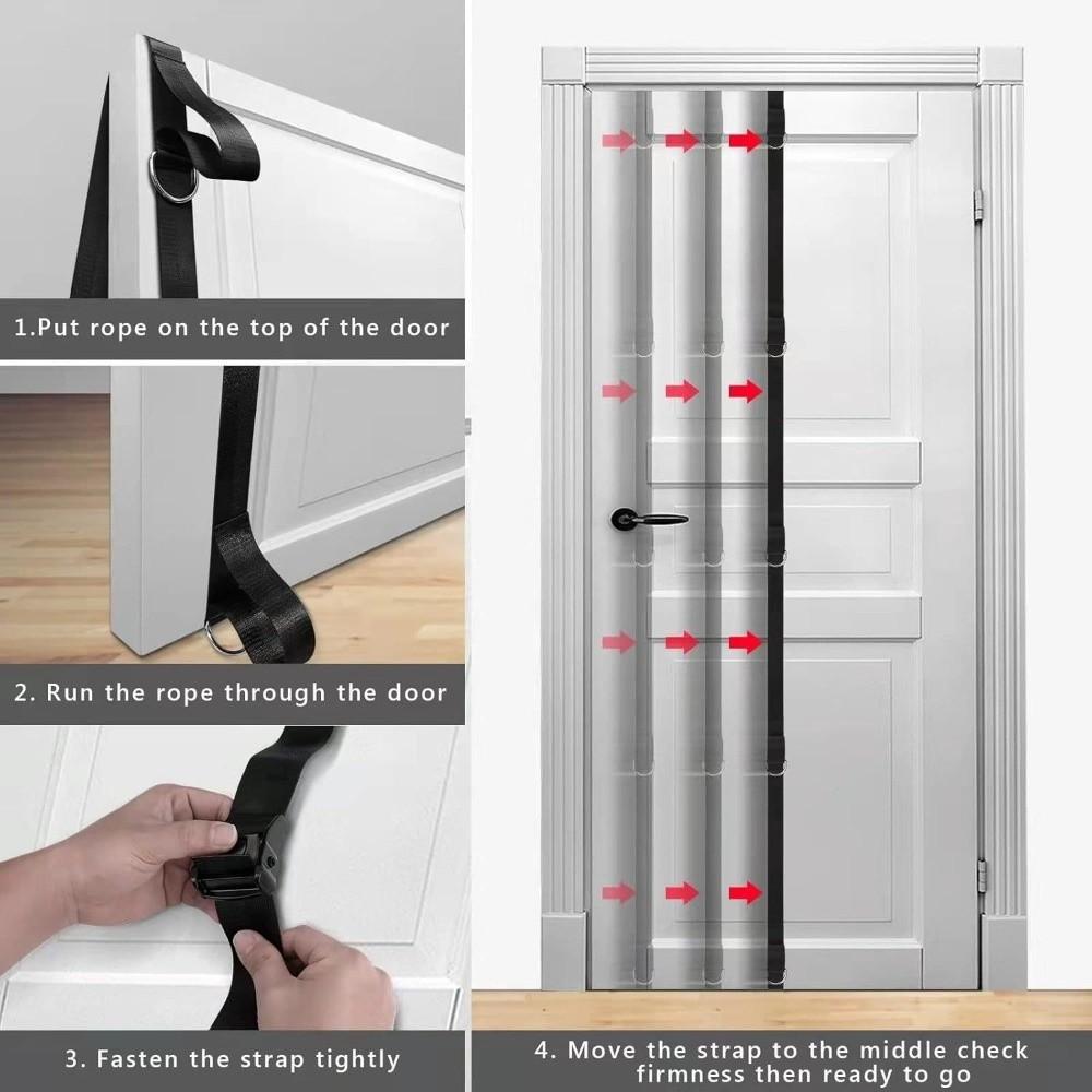 Home Fitness Hanging Tension Rope Without Punching Buckle Belt Portable Resistance Bands  Exercises