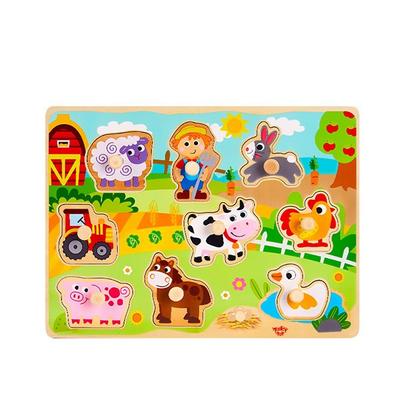 Tuccitoi Farm Tap Puzzle, 1, 9 Peace, Korea Best Toddler Puzzle