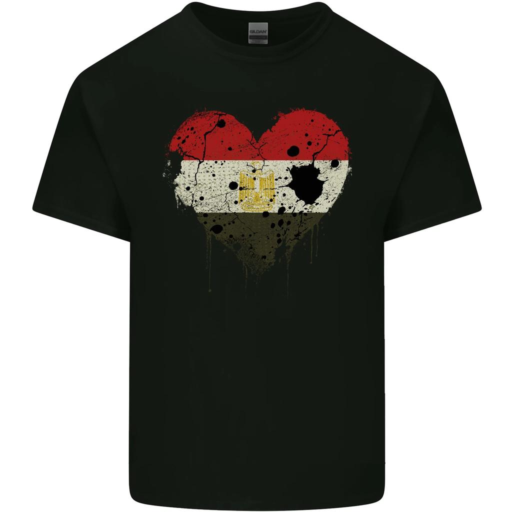 Love Egypt Flag Egyptian Day Football Kids T-Shirt Childrens