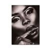 Black Gold Woman Canvas Painting African Women Poster and Prints Scandinavian Wall Art Picture for Home Decor Living Room Mural