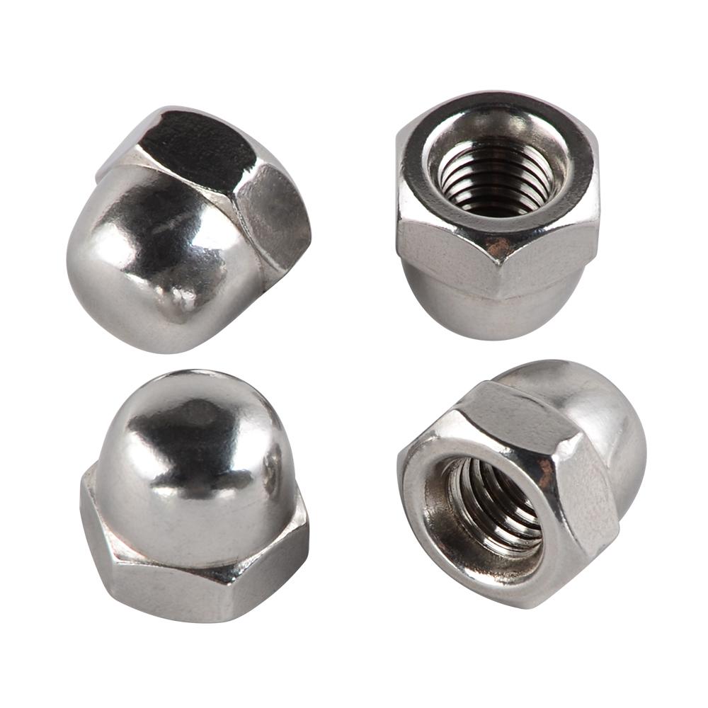 Universal Blind Nut M10x1.25 Knobs Hex Dome Acorn Nut Nuts Kit 10mm x 1.25 thread Pitch Wrench Size 16mm For Honda Cap