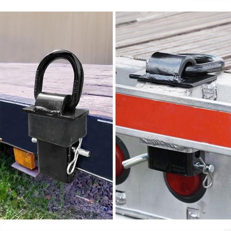 Easy To Use D Type Tow Hook Shackle Stake Pocket D Rings For Car And Motorcycle R6FB
