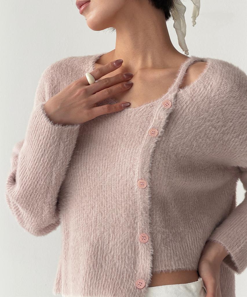 THE GREEN LAB Hairy Soft Knit [Pink]