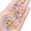 Acrylic Dot Gold Beads Flower Spacer Loose Beads For Jewelry Making